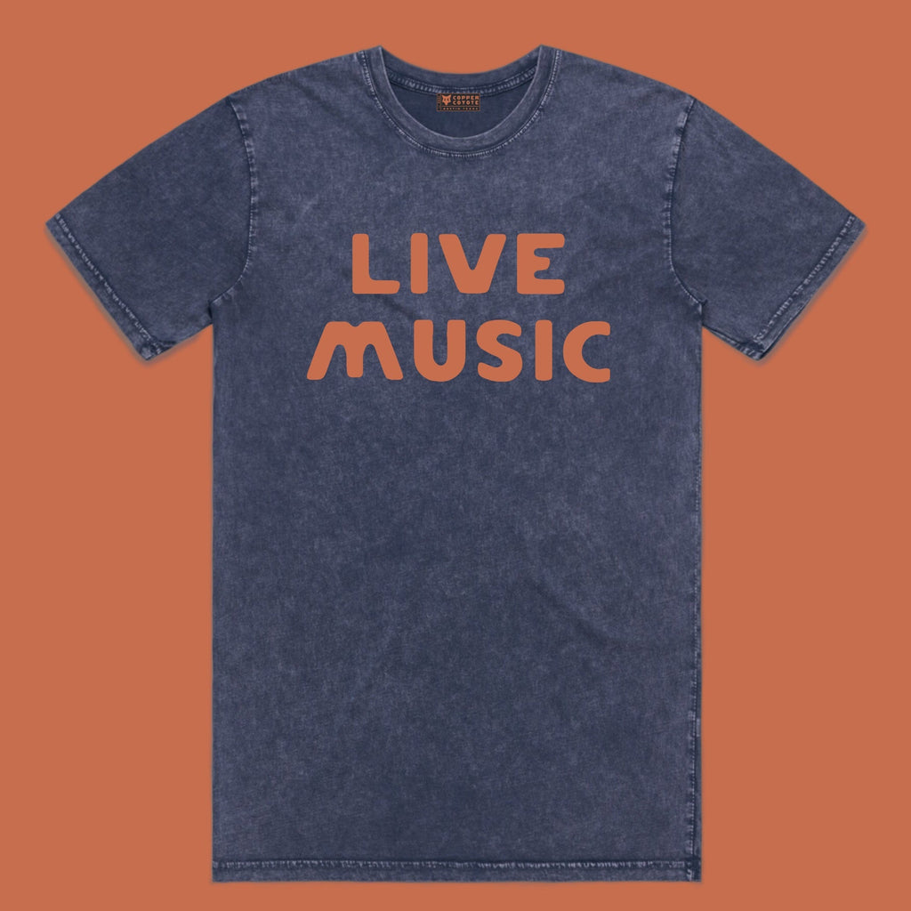 Live Music' Vintage Wash Tee– Copper Coyote